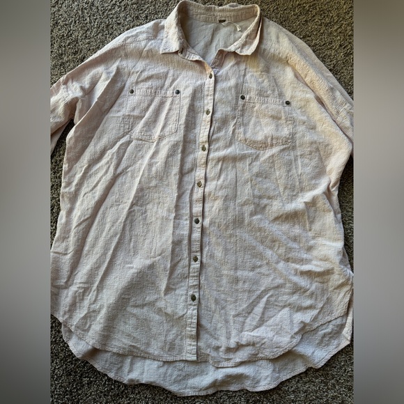 Free People Love Her Madly Gingham Check Print Top Size Medium - Picture 10 of 11